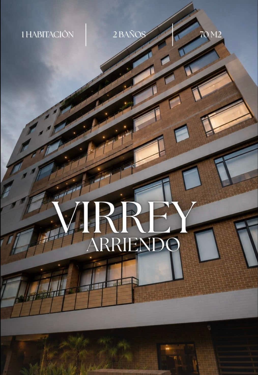 Fachada del apartamento en arriendo junto al Parque El Virrey