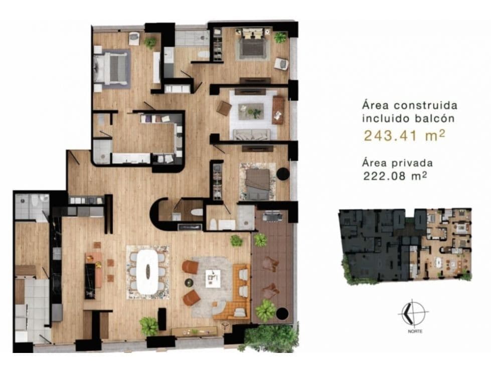 Foto 4 de 6: Apartamento en El Retiro, Bogotá D.C.