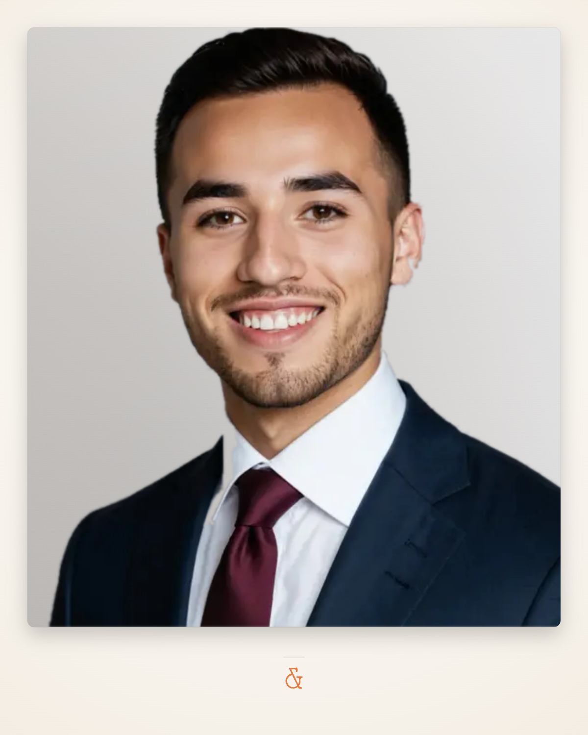 Retrato de Luis Amado, supervisor comercial
